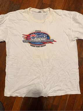 Lowe's Motor Speedway Charlotte 2008 White Graphic Tee